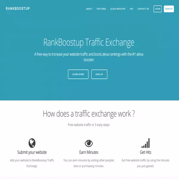 rankboostup 無料のウェブサイト トラフィック エクスチェンジ 無料のトラフィックにサインアップ