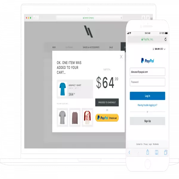 Paypal menerima pembayaran Anda di situs web Anda sendiri, mendukung lebih dari 100 mata uang.