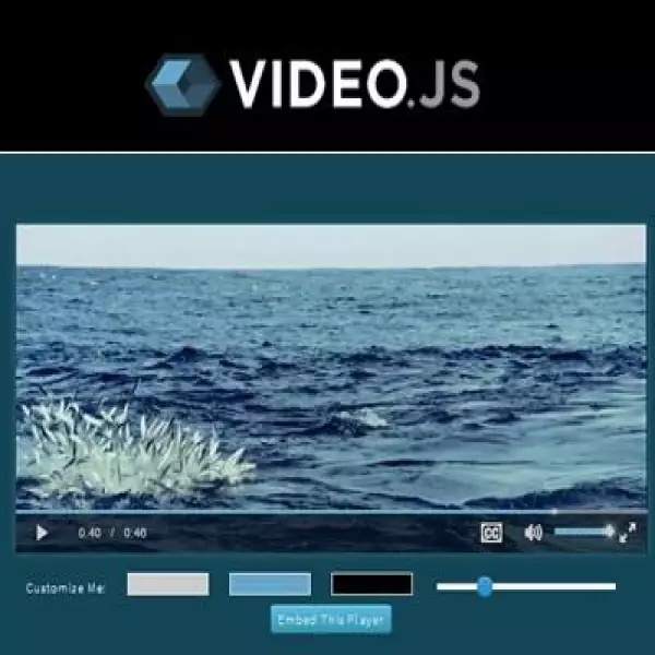 videojs Le lecteur HTML5 open source le plus populaire au monde.