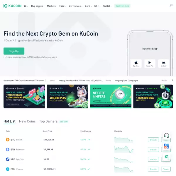 KuCoin ปล่อยกู้คริปโตของคุณ ซื้อขาย P2P หรือใช้บอทเทรดบิทคอยน์(ฟรี) ทำกำไรได้หลากหลายมาก