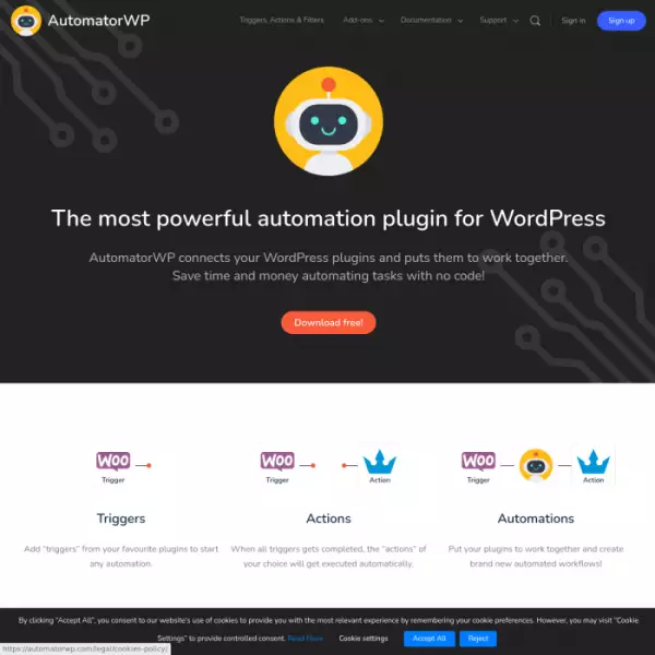 AutomatorWP เชื่อมต่อปลั๊กอินต่างๆบน wordpress และทำงานร่วมกันแบบอัตโนมัติ(มีเวอร์ชั่นฟรี)