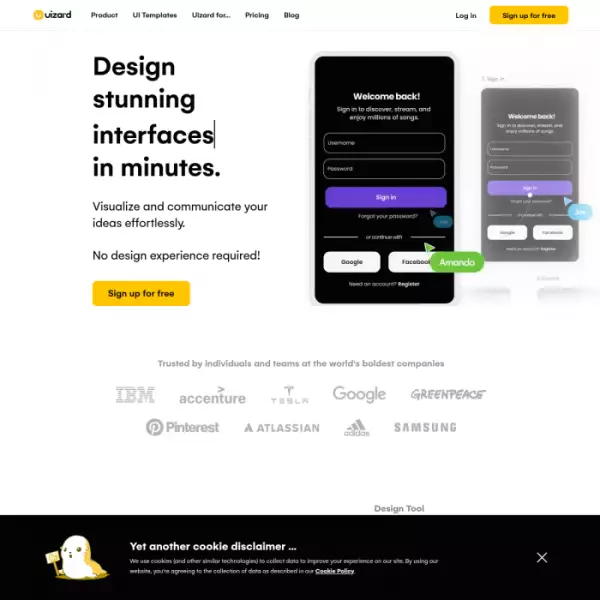 Progettazione di siti Web Uizard o progettazione di app da schizzi. o foto (gratuite)