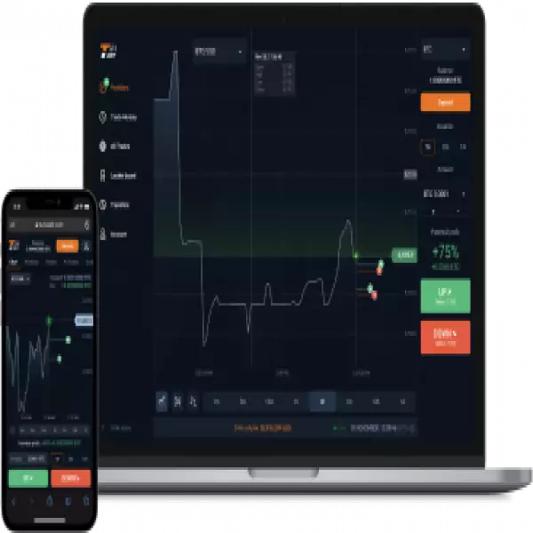 TurboXBT 바이너리 옵션 거래 이익 최대 90%(KYC 없음) 5% 입금 보너스(최대 $500)