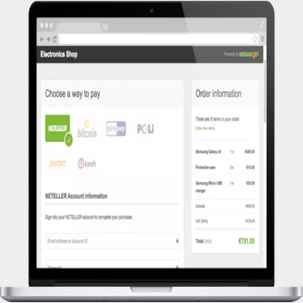 NETELLER 1 をオンライン送金口座に 世界で最も多くのユーザー