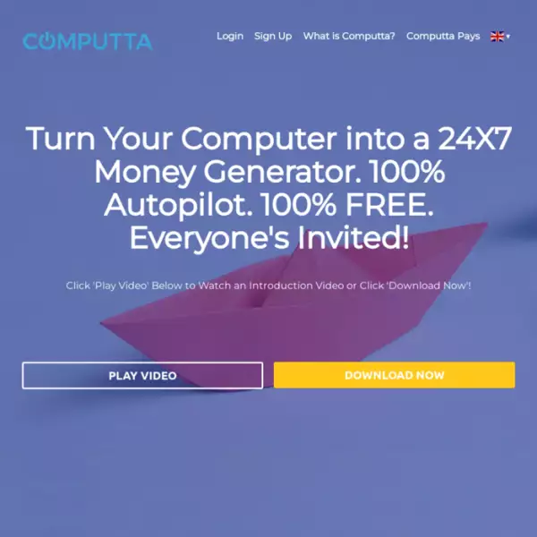 computta プログラムをインストールしてお金を稼ぐ 最低引き出し 3MBTC
