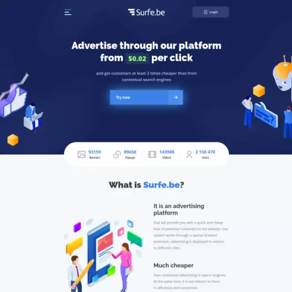 surfe.be gana dinero en línea sin inversión retiro instantáneo desde $ 0.03