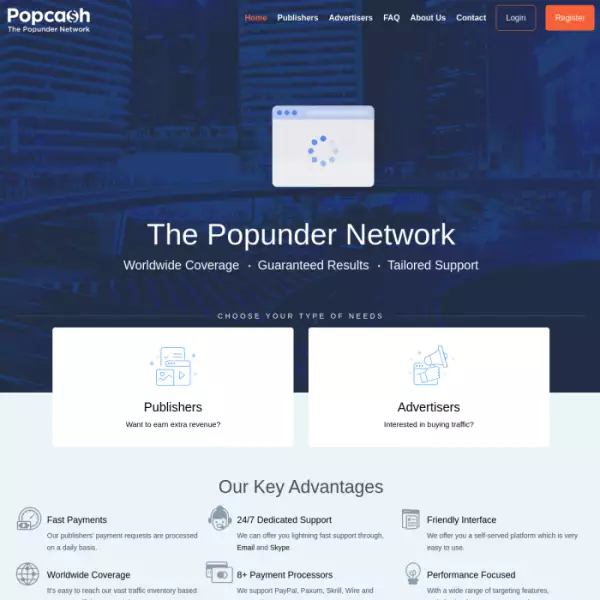 Popunder 広告ネットワークである PopCash を使用して、Web サイトで収益を生み出すことができます。