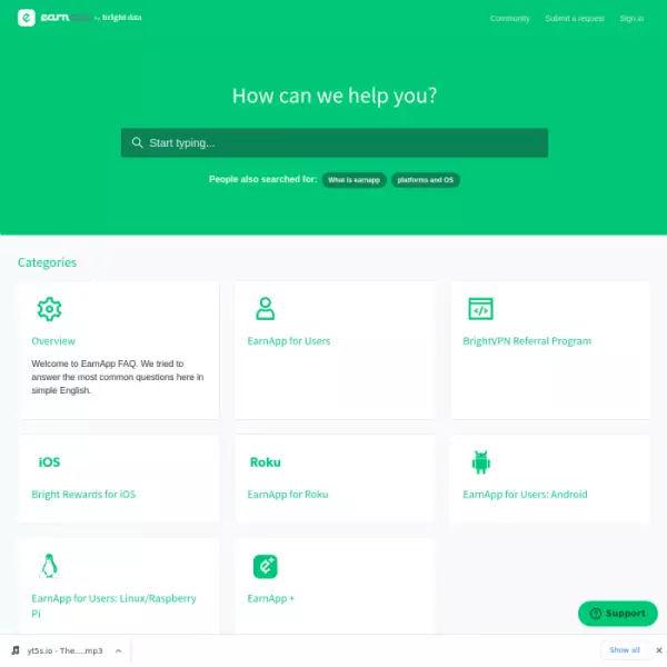 Platform penghasilan EarnApp dengan berbagi bandwidth internet yang tidak terpakai.