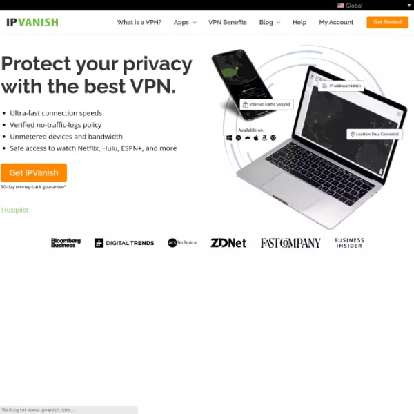 IPVanish บริการ VPN ที่ให้ประสบการณ์การท่องอินเทอร์เน็ตที่ปลอดภัยและเป็นส่วนตัว