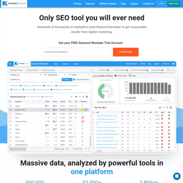 keywordrevealer SEO Keyword Keywords Tool For Your Website (Free)