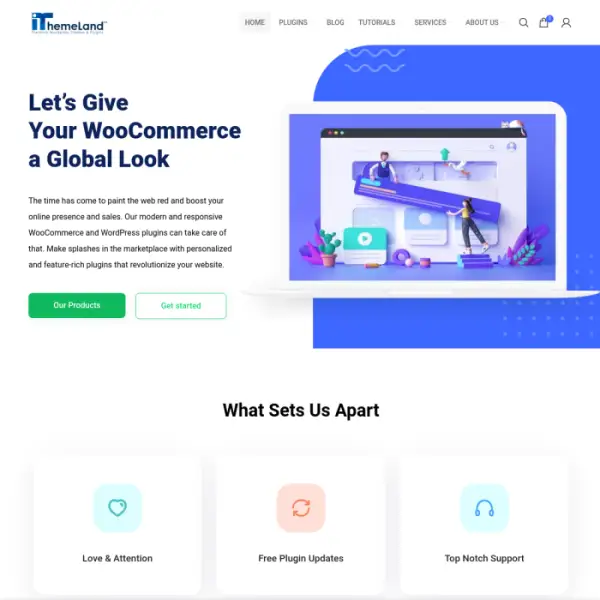 iThemeland คือเอเจนซี่พัฒนาปลั๊กอิน WordPress และ WooCommerce ระดับสากล