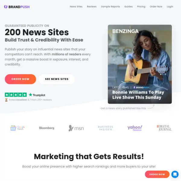BrandPush grows your brand by publishing content to leading news sites.