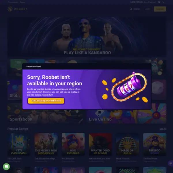 Roobet Crypto's Fastest Growing Casino and Playing Over 2,400 Games