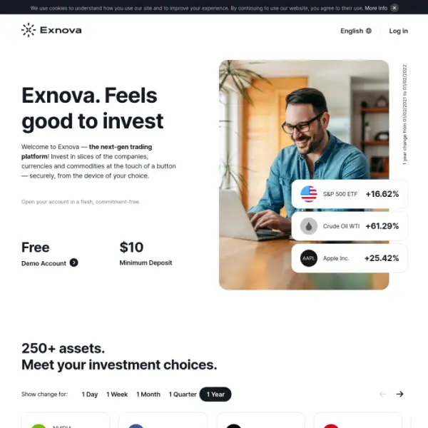 торговая платформа exnova Доступно более 250 различных торговых активов.