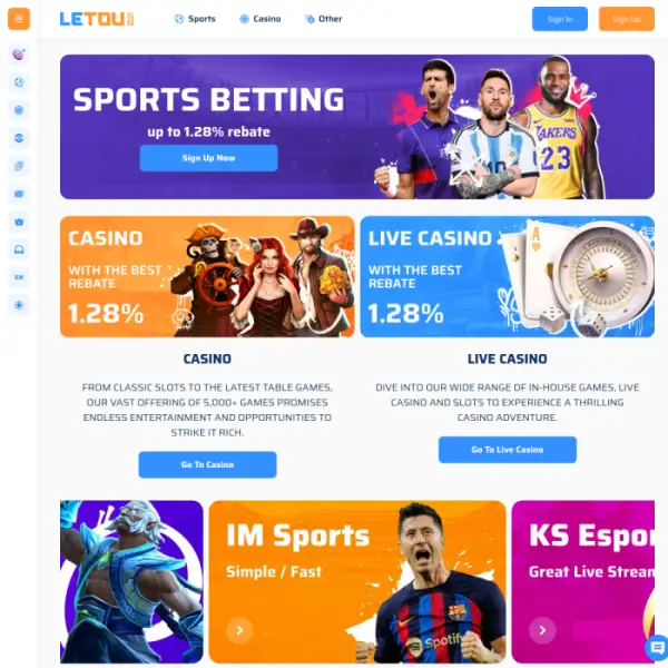 letou, the world's leading brand in online gambling and gaming