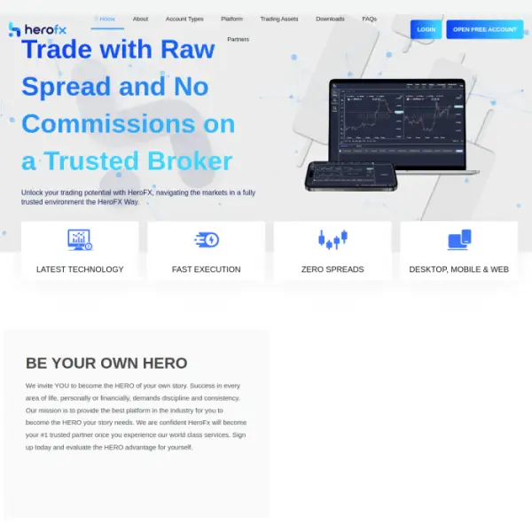 HeroFX est un courtier en ligne qui propose le trading Forex, Crypto et CFD.