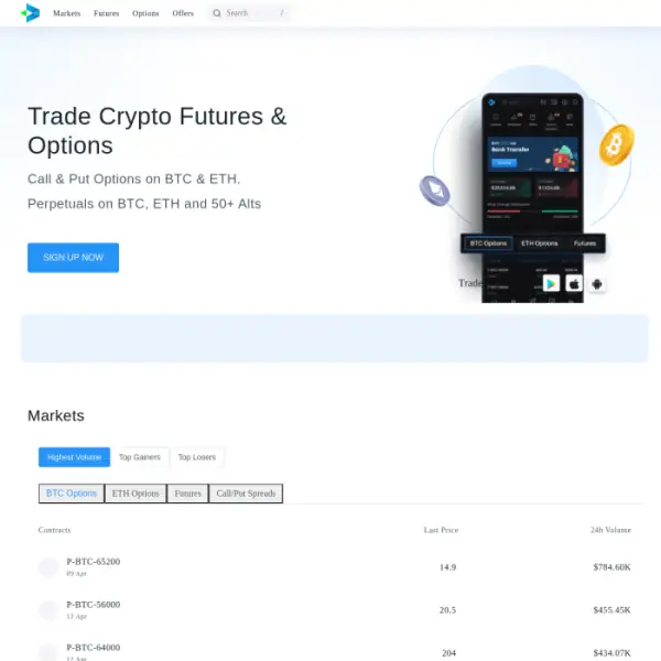 Delta Exchange는 최대 100배의 레버리지를 제공하는 암호화폐 파생상품 거래소입니다.