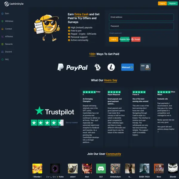 Make Money Online with Paid Surveys and Offers. Earn Cash at CashInStyle!