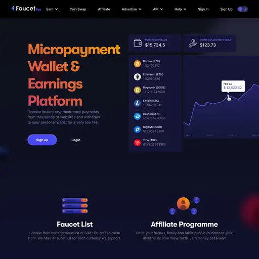 Faucetpay のスクリーンショット